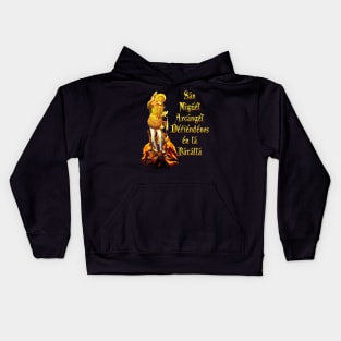 San Miguel Arcangel Spanish St Michael the Archangel Prayer Kids Hoodie